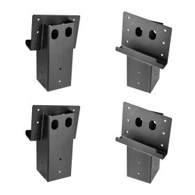 Compound Angle Platform Brackets Fit 3.5x3.5 In / 88.9x88.9 mm Lumber 4 Pcs