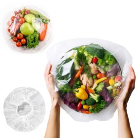 Disposable Elastic Plastic Bowl Covers Reusable (Color: Clear, Material: Plastic)